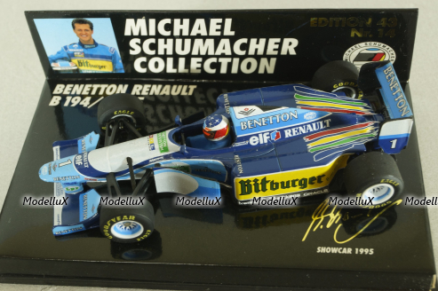 Benetton Renault B 194/B 195 M.Schumacher 1995, 510954391, Minichamps 1:43