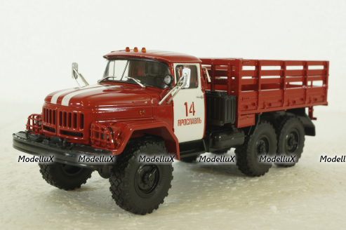Зил-131 бортовой, пожарный, 100237, АвтоИстория 1:43