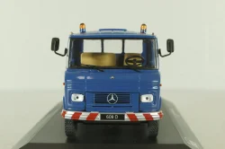 Mercedes L 608 D car trancporter 1980, blue, CLC571, IXO 1:43