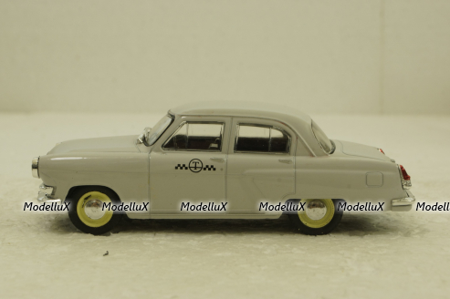 Газ-21Т Волга, такси, серая,Автолегенды СССР 1:43