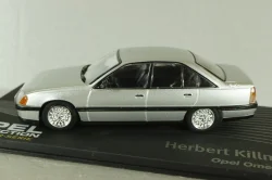 Opel Omega(A) sedan, Herbert Killmer 1986, silver, OPCD124, Opel Collection Designer #124 1:43