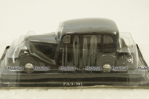 Газ-М1, черный, (Запакованный) Автолегенды СССР №34, 1:43