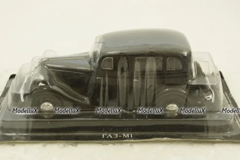 Газ-М1, черный, (Запакованный) Автолегенды СССР №34, 1:43