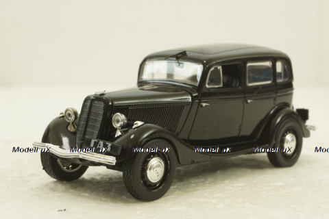 Газ-М1, черный, Автолегенды СССР №34, 1:43