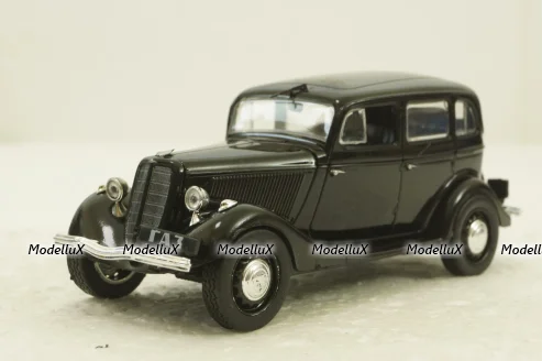 Газ-М1, черный, (Запакованный) Автолегенды СССР №34, 1:43