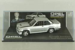 Opel Ascona B 400, Chuck Jordan 1967, silver, OPCD140, Opel Collection Designer #140 1:43