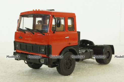 Маз-5432 тягач 1981г, красный, АвтоИстория 1:43