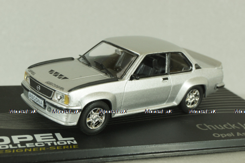 Opel Ascona B 400, Chuck Jordan 1967, silver, OPCD140, Opel Collection Designer #140 1:43