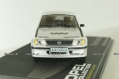 Opel Ascona B 400, Chuck Jordan 1967, silver, OPCD140, Opel Collection Designer #140 1:43