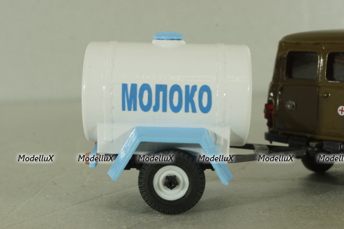 Прицеп бочка Молоко 13015-УСР, Агат 1:43