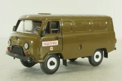 УАЗ-3962 хаки, медслужба, пластик, Агат 1:43