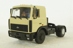 Маз-5432 тягач 1989г, желтый, 100428, АвтоИстория 1:43