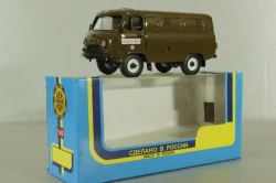 УАЗ-3962 хаки, медслужба, пластик, Агат 1:43