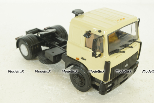 Маз-5432 тягач 1989г, желтый, 100428, АвтоИстория 1:43