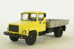 Газ-33073, бортовой, желт/серый, 1989г., АвтоИстория 1:43
