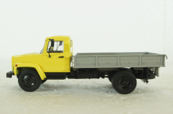 Газ-33073, бортовой, желт/серый, 1989г., АвтоИстория 1:43