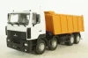 Маз-6515 самосвал бел/оранж, 101371, АвтоИстория 1:43