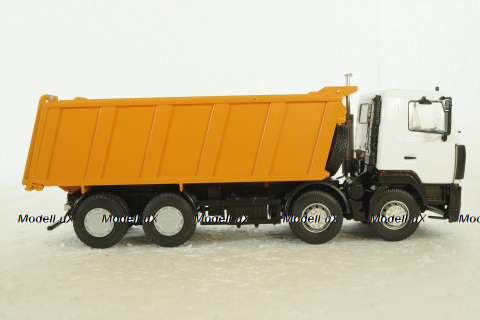 Маз-6515 самосвал бел/оранж, 101371, АвтоИстория 1:43