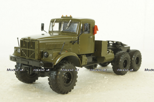 Краз-255В седельный тягач, хаки, 100886, АвтоИстория 1:43