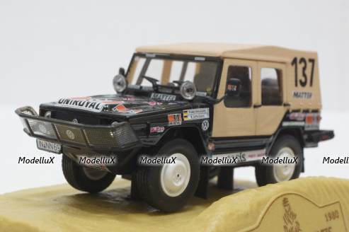 Volkswagen Iltis Paris-Dakar 1980 №137 F.Kottulinsky-G.Loffelmann, Norev 1:43