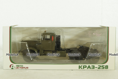 Краз-258 тягач, хакки, 101487, АвтоИстория 1:43