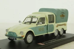 Citroen 2CV Acadiane 6 roues bachee, Hachette 1:43
