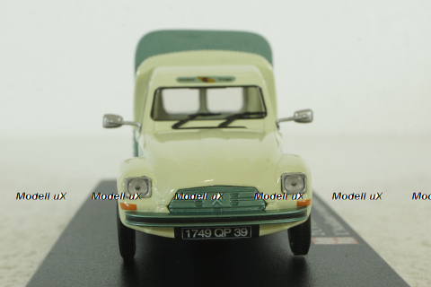 Citroen 2CV Acadiane 6 roues bachee, Hachette 1:43