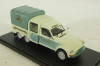 Citroen 2CV Acadiane 6 roues bachee, Hachette 1:43