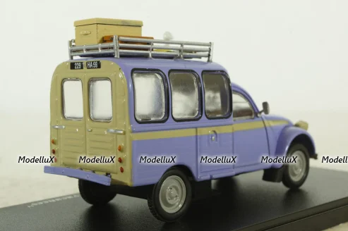 Citroen 2CV Depart en vacances, Hachette 1:43