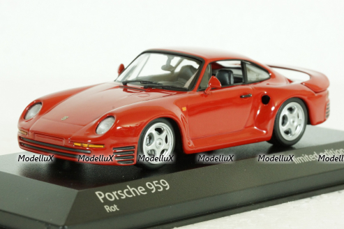 Porsche 959 1987, red, 943062523, Minichamps 1:43