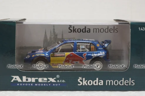 Skoda Fabia WRC Evo II, Turkey 2006, Red Bull №11 Harri Rovanpera, 143XAB601TB, Abrex 1:43