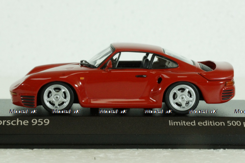 Porsche 959 1987, red, 943062523, Minichamps 1:43