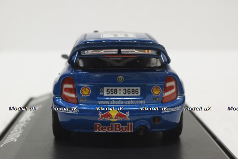 Skoda Fabia WRC Evo II, Turkey 2006, Red Bull №11 Harri Rovanpera, 143XAB601TB, Abrex 1:43