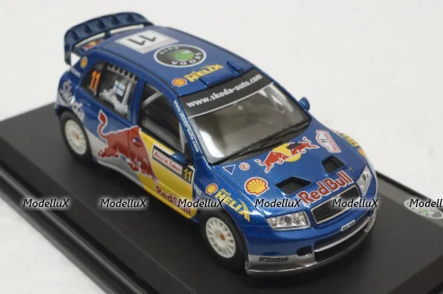 Skoda Fabia WRC Evo II, Turkey 2006, Red Bull №11 Harri Rovanpera, 143XAB601TB, Abrex 1:43