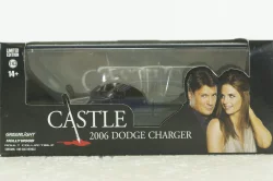 Dodge Charger 2006 blue, from TV series "Castle", 86604, Greenlight 1:43