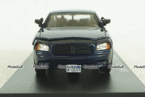Dodge Charger 2006 blue, from TV series "Castle", 86604, Greenlight 1:43