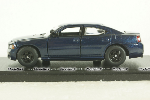 Dodge Charger 2006 blue, from TV series "Castle", 86604, Greenlight 1:43