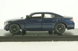 Dodge Charger 2006 blue, from TV series "Castle", 86604, Greenlight 1:43