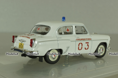 Москвич-403 медслужба, белый, Model43 1:43