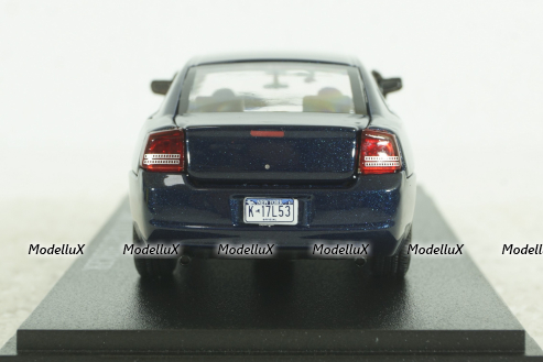 Dodge Charger 2006 blue, from TV series "Castle", 86604, Greenlight 1:43