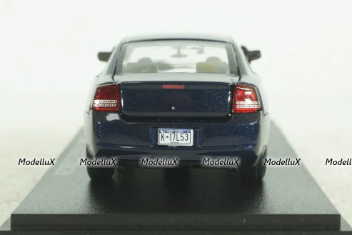 Dodge Charger 2006 blue, from TV series "Castle", 86604, Greenlight 1:43