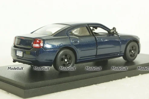 Dodge Charger 2006 blue, from TV series "Castle", 86604, Greenlight 1:43