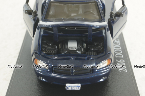 Dodge Charger 2006 blue, from TV series "Castle", 86604, Greenlight 1:43