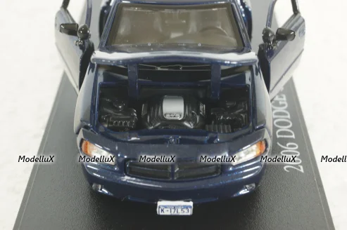 Dodge Charger 2006 blue, from TV series "Castle", 86604, Greenlight 1:43