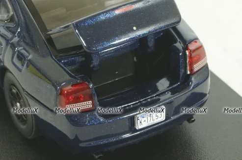 Dodge Charger 2006 blue, from TV series "Castle", 86604, Greenlight 1:43