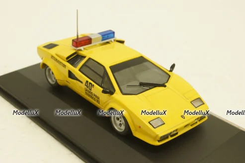 Lamborghini Countach Safety Car Monaco GP formula 1 1982 yellow, Werk83 1:43