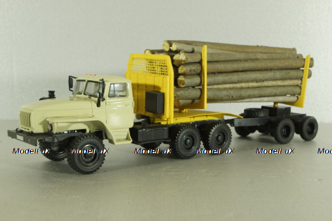 УрАЛ-44202-0311-31 (двигатель ЯМЗ 238) 6х6, лесовоз, конверсия 1:43