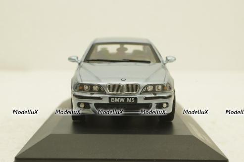 BMW M5 (E39) 2000 silver blue metallic, 4310503, Solido 1:43