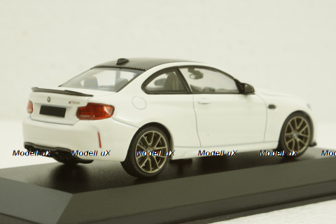 BMW M2 CS 2020 White with Gold Wheels, 410021020, Minichamps 1:43