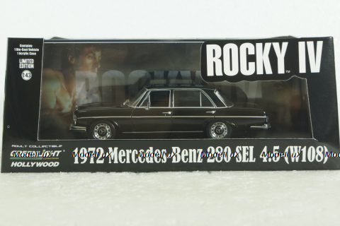 Mercedes 280 SEL 4.5 (W108) 1972  Rocky IV, Rocky IV (1985), 86639, Greenlight 1:43
